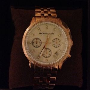 Rose gold Micheal Kors watch